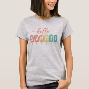 ハローサマーパステルポプシクル Tシャツ