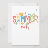 ハローサマーパーティの招待状 招待状 (裏面)