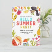ハローサマーパーティの招待状 招待状 (スタンド正面)
