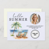 ハローサマービジネスリアルティビーチ農業 ポストカード (正面/裏面)