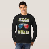 ハローサマービーチサングラス Tシャツ (正面フル)