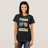 ハローサマービーチサングラス Tシャツ (正面フル)