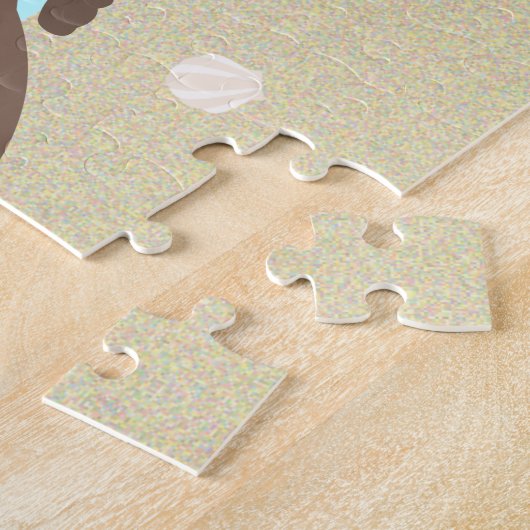 ハローサマービーチドッグスブルー ジグソーパズル (側面)