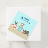 ハローサマービーチドッグズブルーオレンジ フェイバータグ (インサイチュ)