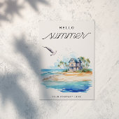 ハローサマービーチハウス海ビジネス ポストカード