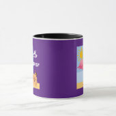 ハローサマーピンクフラミンゴデザイン – コンボマグカップ マグカップ (中央)