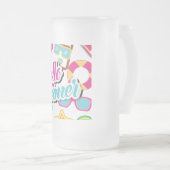 ハローサマーフロストグラスビアマグ フロストグラスビールジョッキ (正面右)