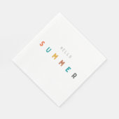 ハローサマーペーパーナプキンモダン スタンダードランチョンナプキン (角)