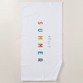 ハローサマーモダンビーチタオル ビーチタオル (正面)