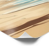 ハローサマーレトロレディ歩くオンビーチ ポスター (コーナー)