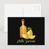 ハローサマーレモントロピカルフルーツ インビテーションポストカード (正面/裏面)