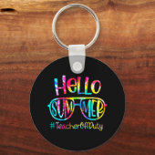 ハローサマー先生オフ勤務最終日T学校 キーホルダー (正面)