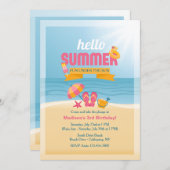 ハローサマー招待状 招待状 (正面/裏面)