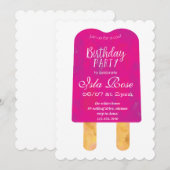 ハローサマー誕生日パーティー 招待状 (正面/裏面)