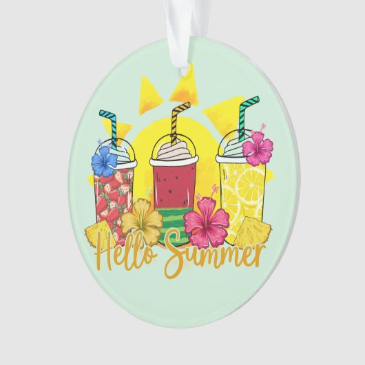 ハローサマー鮮やかトロピカルフルーツスムージー オーナメント (正面)
