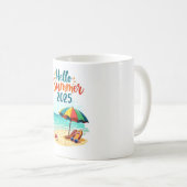 ハローサマー2025 🌊カラフルビーチマグカップ コーヒーマグカップ (正面右)