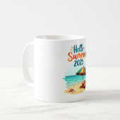 ハローサマー2025 🌊カラフルビーチマグカップ コーヒーマグカップ (正面左)