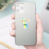 ハローサマー！クールバナナの楽しいバケーション シール (スマートフォン)