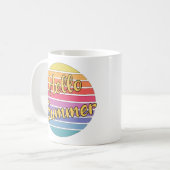ハローサマー コーヒーマグカップ (正面左)