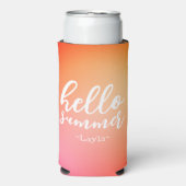 ハローサマー パーソナライズ スリム缶クーラー (Seltzer正面)