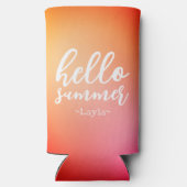 ハローサマー パーソナライズ スリム缶クーラー (裏面)