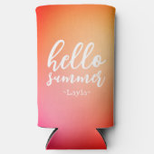 ハローサマー パーソナライズ スリム缶クーラー (正面)