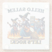 ハローサレムマサチューセッツ魔女ロックバンド ガラスコースター (裏面)