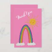 ハローサンシャインウィズレインボーサンキューカード サンキューカード (正面/裏面)