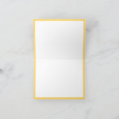 ハローサンシャインキュートハッピーイエロータイポグラフィノート カード (内部)