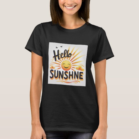 ハローサンシャインサマービーブイエローシャツ Tシャツ (正面)