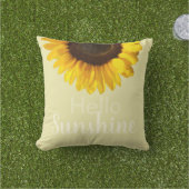ハローサンシャインサンフラワーアウトドア枕 アウトドアクッション (芝生)