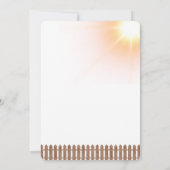 ハローサンシャインサンフラワーガーデンベビーシャワー 招待状 (裏面)