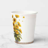 ハローサンシャインサンフラワーガーデンベビーシャワー 紙コップ (裏面)