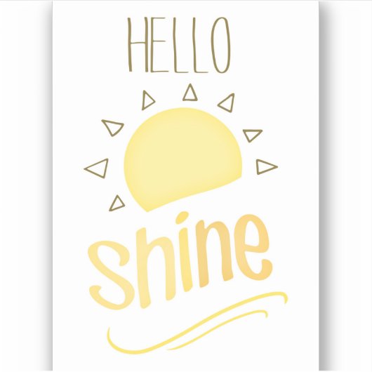 ハローサンシャインステッカー シール (正面)