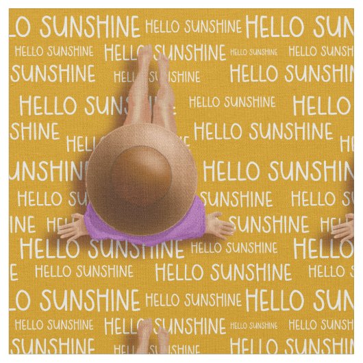 ハローサンシャインビーチ ファブリック (クローズアップ)