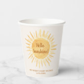ハローサンシャインベビーシャワー 紙コップ (正面)