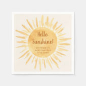 ハローサンシャインボホベイビーシャワークリーム スタンダードカクテルナプキン (正面)