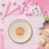 ハローサンシャインボホベイビーシャワー ペーパープレート (パーティー)