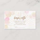 ハローサンシャインボホモダンハッピーベビーガールシャワー エンクロージャーカード (正面)