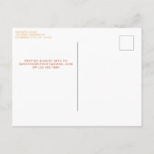 ハローサンシャインボホ男女兼用ベビーシャワー インビテーションポストカード (裏面)