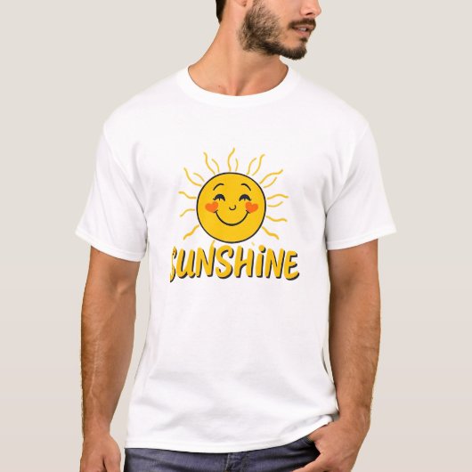 ハローサンシャインレトロスマイルサンティー Tシャツ (正面)