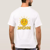 ハローサンシャインレトロスマイルサンティー Tシャツ (裏面)