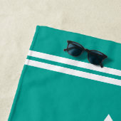 ハローサンシャイン夏ビーチタオルと名前をカスタムする ビーチタオル (インサイチュ)