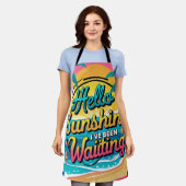 ハローサンシャイン待っていた エプロン (着用した状態)