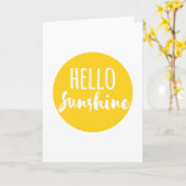 ハローサンシャイン カード (黄色い花)