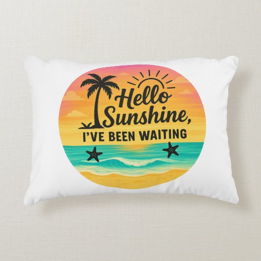 ハローサンシャイン – コージー アクセントクッション (正面)