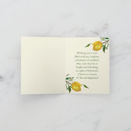 ハローサンシャイン サンキューカード (内部)