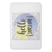 ハローサンシャイン バスマット (正面縦)