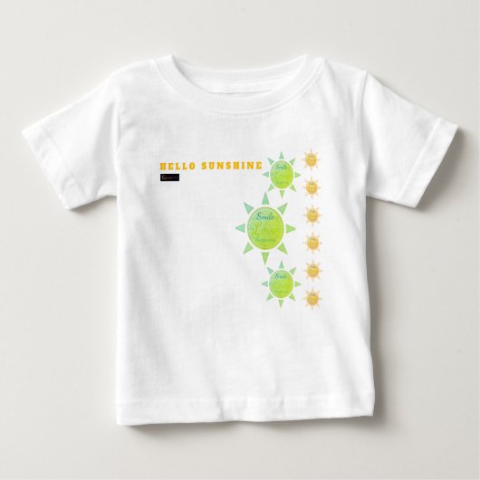 ハローサンシャインTシャツ ベビーTシャツ (正面)
