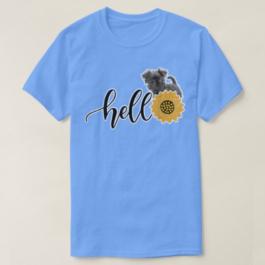 ハローサンフラワーアフェンピンシェ Tシャツ (デザイン正面)